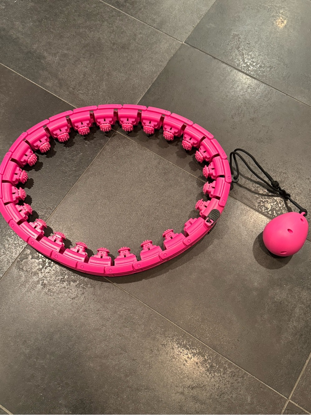 Smart Hula Fitness Hoop - Hot Pink